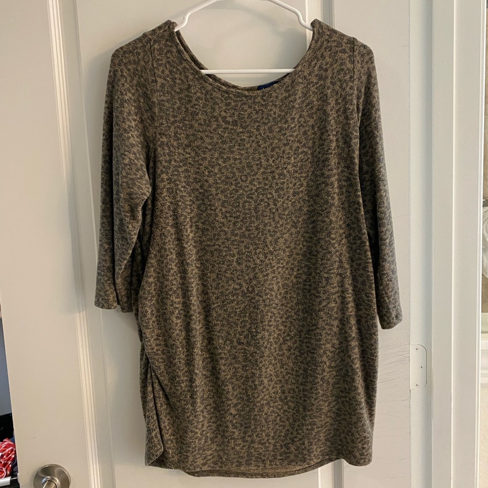 Maternity brushed knit top
